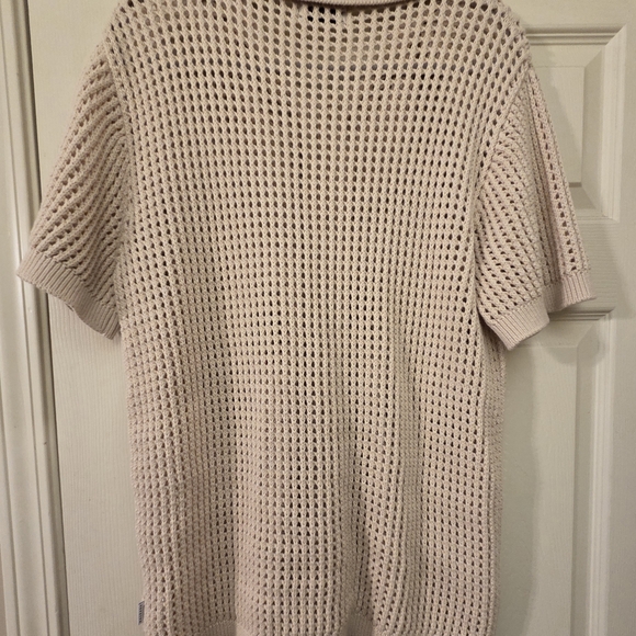 Mayoral Beige Knit Button Down Shirt with Horse Design - Picture 3 of 4